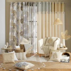 Coussin rectangulaire coton (30 x 50 cm) Blanca Beige