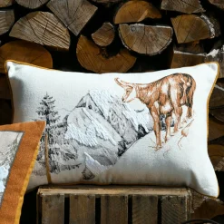 Coussin Rectangulaire Coton (40 x 60 cm) Wildforest Camel