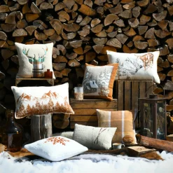 Coussin Rectangulaire Coton (40 x 60 cm) Wildforest Camel