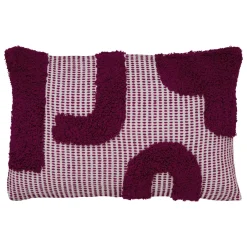 Coussin rectangulaire coton (38 x 58 cm) Poppy Violet