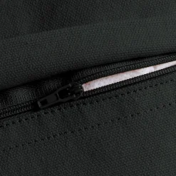 Coussin rectangulaire coton (40 x 60 cm) Pixel franges Noir