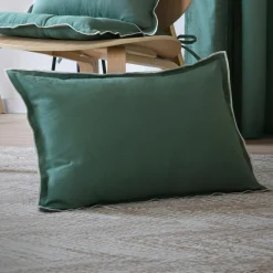 Coussin rectangulaire coton (40 x 60 cm) Helios Vert