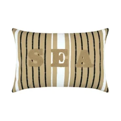 Coussin rectangulaire coton (40 x 60 cm) Maritime Beige