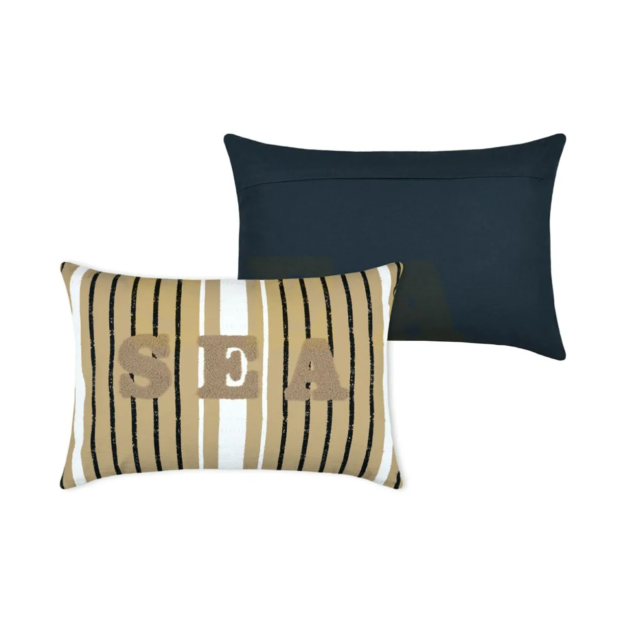 Coussin rectangulaire coton (40 x 60 cm) Maritime Beige