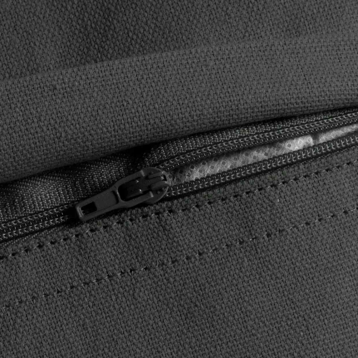 Coussin rectangulaire coton (40 x 60 cm) Pixel franges Gris anthracite