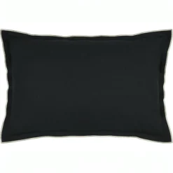 Coussin rectangulaire coton (40 x 60 cm) Helios Noir