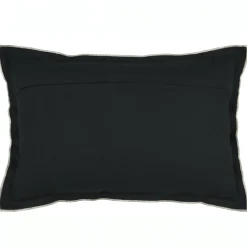 Coussin rectangulaire coton (40 x 60 cm) Helios Noir