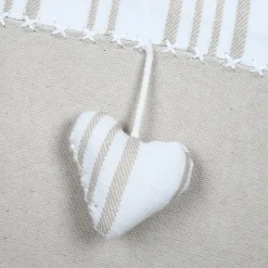 Coussin rectangulaire coton (35 x 60 cm) Josephine Ecru