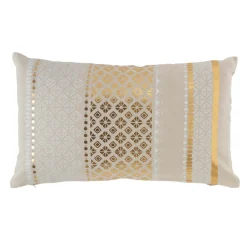 Coussin rectangulaire coton (30 x 50 cm) Gaya Or