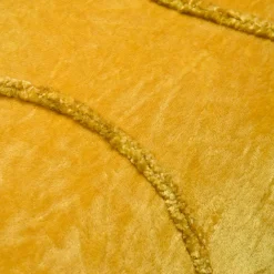 Coussin rectangulaire coton (30 x 50 cm) Blokken Jaune moutarde