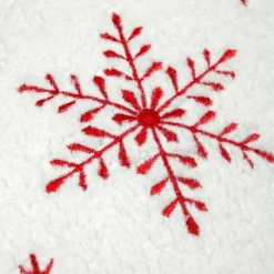 Coussin rectangulaire effet fausse fourrure (30 x 50 cm) Bessey Rouge