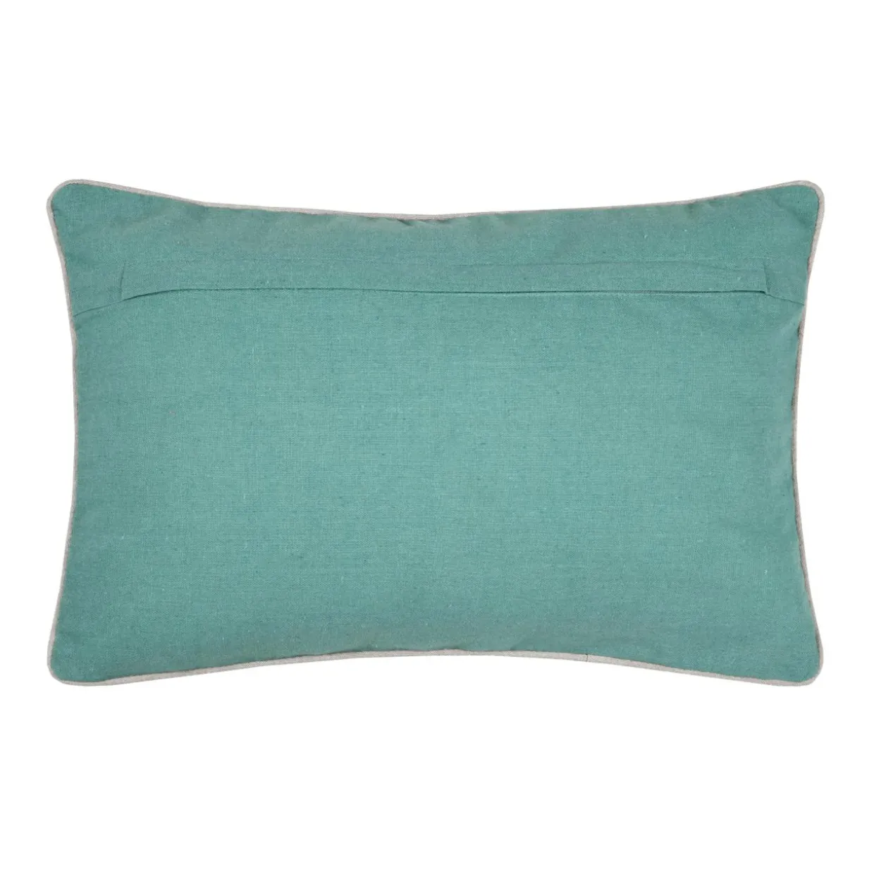 Coussin rectangulaire en coton (35 x 50 cm) Barbade Blanc