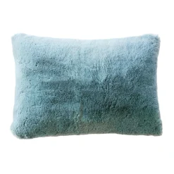 Coussin rectangulaire fausse fourrure (40 x 60 cm) Finn Bleu