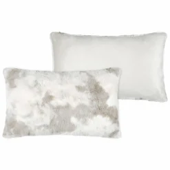 Coussin rectangulaire fausse fourrure (80 cm) Harald Beige
