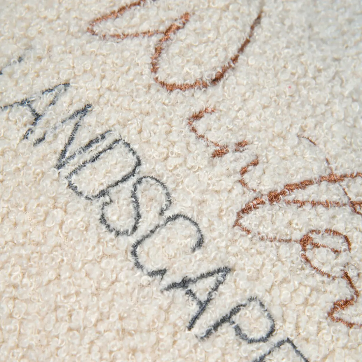 Coussin rectangulaire fausse fourrure (30 x 50 cm) Wildforest Ecru