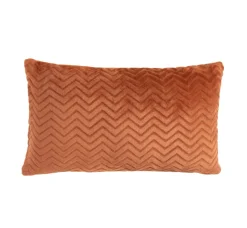 Coussin rectangulaire flanelle (40 x 60 cm) Zag Cuivre