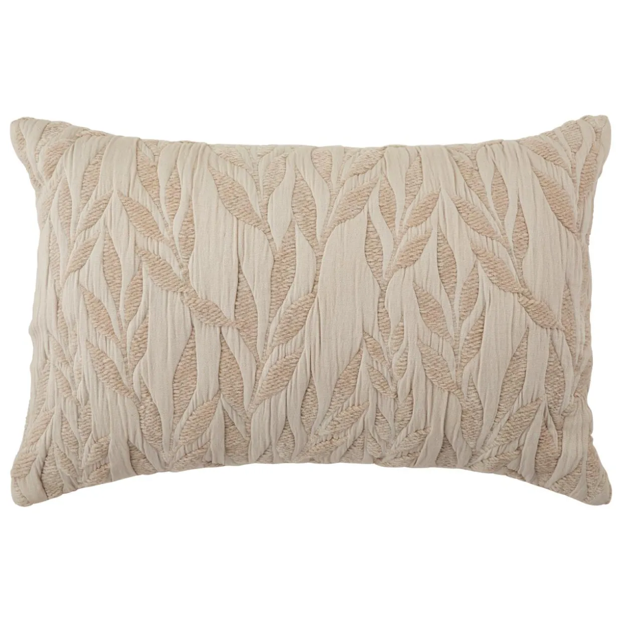Coussin rectangulaire gaze de coton (38 x 58 cm) Letho Beige