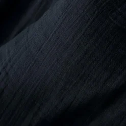 Coussin rectangulaire gaze de coton (40 x 60 cm) Gaïa Bleu nuit