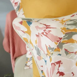 Coussin rectangulaire gaze de coton (40 x 60 cm) April Multicolore