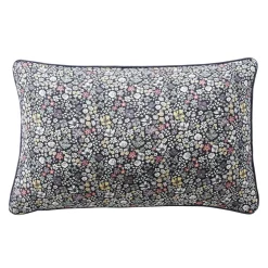 Coussin rectangulaire gaze de coton (40 x 60 cm) Elya Violet