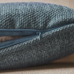 Coussin rectangulaire tissé (40 x 60 cm) Alba Bleu