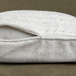 Coussin rectangulaire tissé (40 x 60 cm) Oscar Gris perle