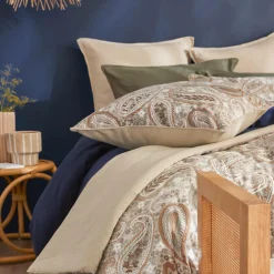 Coussin rectangulaire velours (40 x 60 cm) Dolores Beige