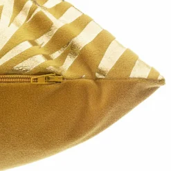 Coussin rectangulaire velours (30 x 50 cm) Or Tropic Jaune ocre