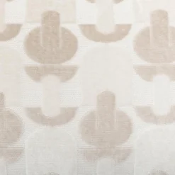 Coussin rectangulaire velours (30 x 50 cm) Luna Ecru