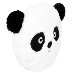 Coussin rond enfant (27 cm) Panda Blanc