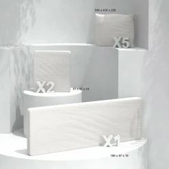 Coussins de remplacement pour salon de jardin Calvi 5 places Blanc