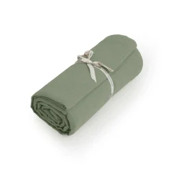 Couvre-lit coton tissé (180 x 220 cm) Léa Vert romarin