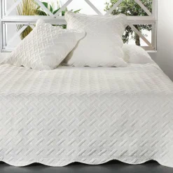 Couvre-lit et taie d'oreiller (180 x 240 cm) Californie Beige