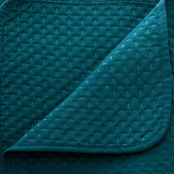 Couvre-lit et taies d'oreiller (240 x 260 cm) Dolce Bleu canard