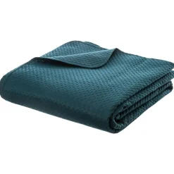 Couvre-lit et taies d'oreiller (240 x 260 cm) Dolce Bleu canard