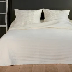 Couvre-lit et taies d'oreiller (250 x 260 cm) Riviera Beige