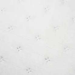 Couvre-lit matelassé et deux taies d'oreiller (240 x 220 cm) Cléo Ecru