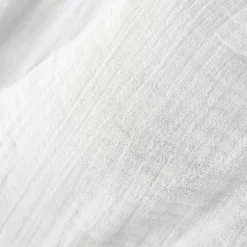 Couvre-lit matelassé gaze de coton (180 x 240 cm) Gaïa Blanc chantilly