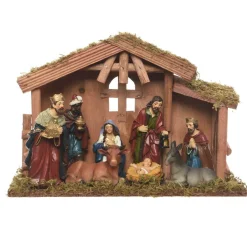 Crèche de Noël complète (H21 cm) Saint-Daniel