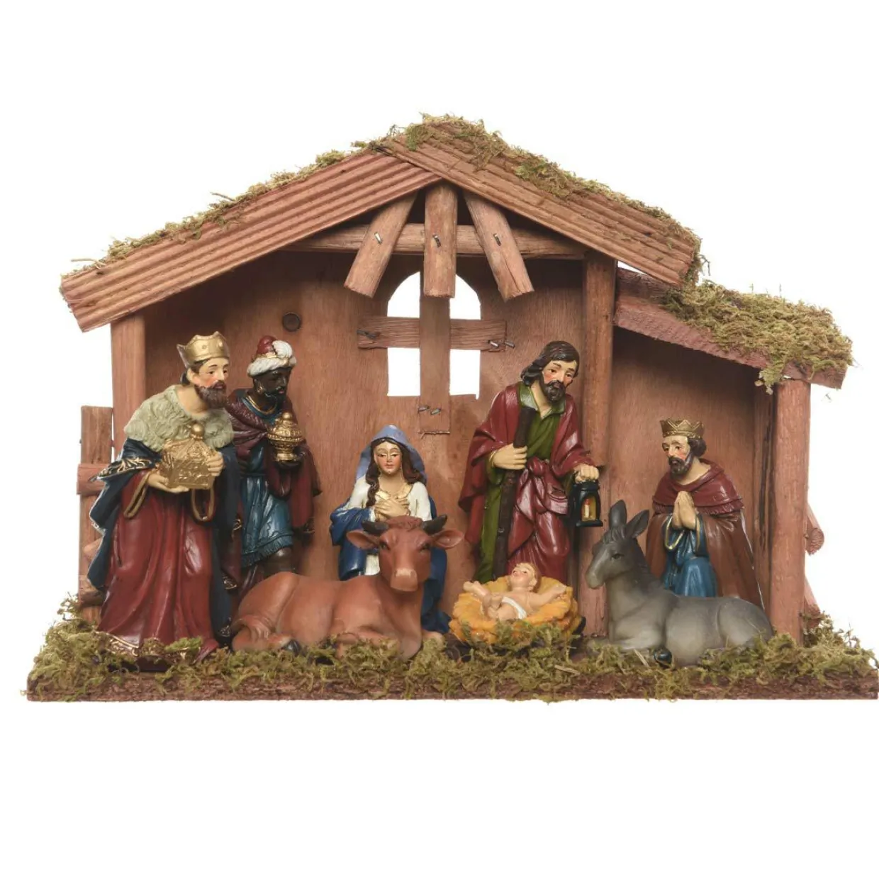 Crèche de Noël complète (H21 cm) Saint-Daniel