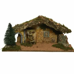 Crèche de Noël vide et lumineuse (H25 cm) Saint-Felix