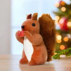 Écureuil de Noël (H23 cm) Gribouille et citrouille