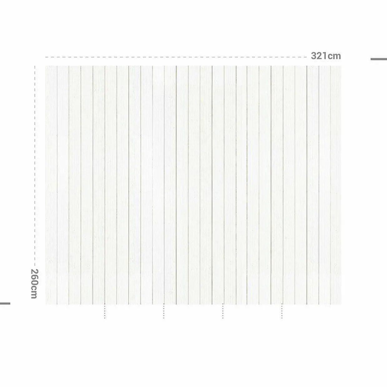 Décoration murale adhésive (321 x 260 cm) Coton et Lavande Gris