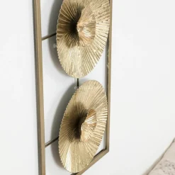 Décoration murale en métal (H61 cm) Seashell Or