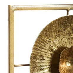 Décoration murale en métal (H61 cm) Seashell Or