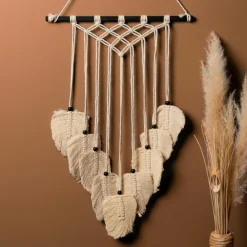 Décoration murale Macramé (H68 cm) Safari Lin