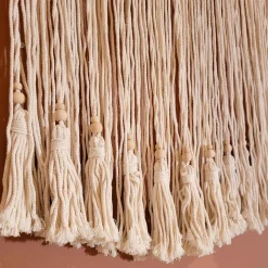Décoration murale macramé (H40 cm) Pampille Beige