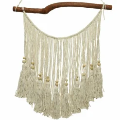 Décoration murale macramé (H40 cm) Pampille Beige