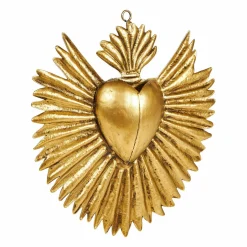 Décoration murale métal (H18 cm) Exvoto Or