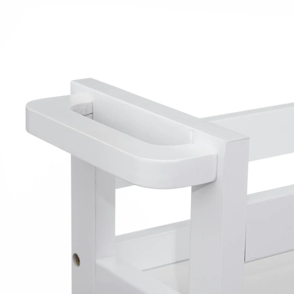 Desserte à roulettes 3 niveaux (40 x 15 x 75 cm) Colorama Blanc